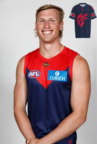 Photo of Melbourne Demons Gather Round Gridiron Top - Max Heath #27