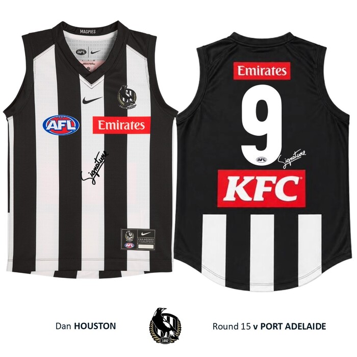 Photo of Dan Houston #9 Collingwood 2026 Home Guernsey