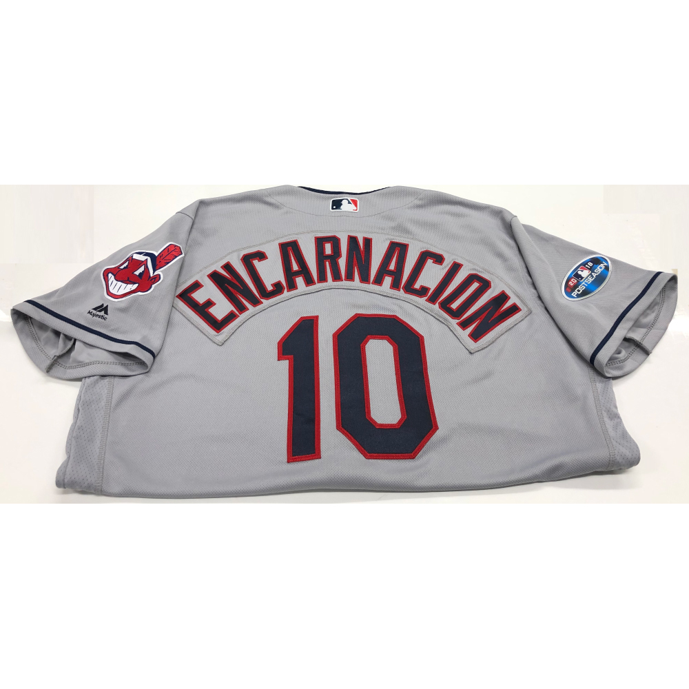 Edwin Encarnacion 2018 Post Season Road Jersey Cleveland Guardians Auctions