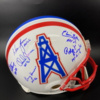 HOF - Oilers Multi Signed Authentic Proline Helemt Signed by Warren Moon...