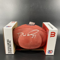 NFL - Browns Denzel Ward Signed Authentic Football