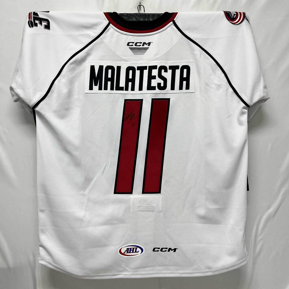 AHL Authentic - 2025-26 Cleveland Monsters 'Lake Erie Monsters' Jersey Worn  and Signed by #11 James Malatesta