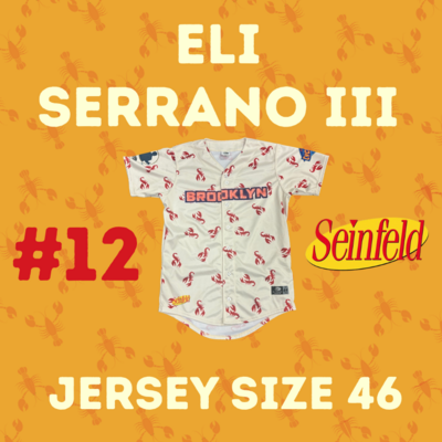 #12 Eli Serrano II Game Used Jersey (Size 46)