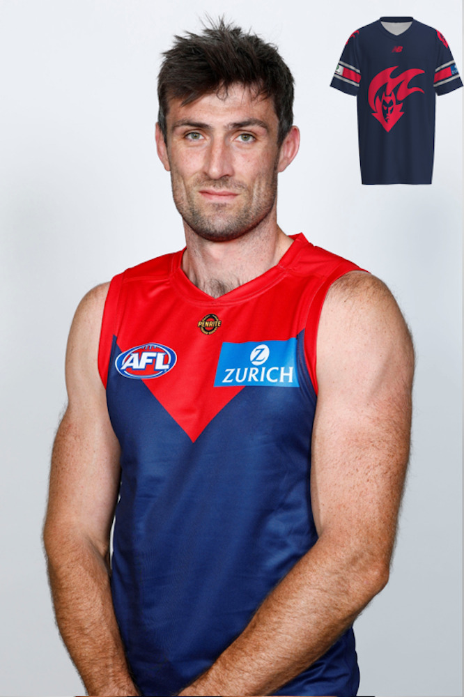 Melbourne Demons Gather Round Gridiron Top - Tom Campbell #29
