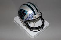 Panthers - Julius Peppers signed Panthers mini helmet