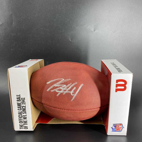 NFL - Ravens Zay Flowers signed authentic football