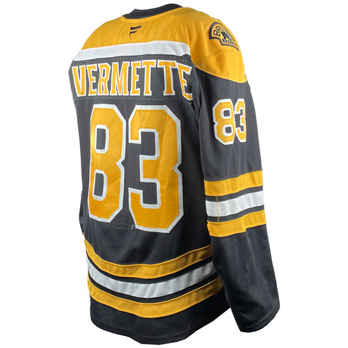 Photo of Game-Used 2025 Prospect Challenge Worn Home Hockey Jersey - Emmanuel Vermette