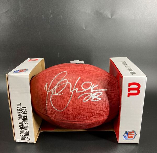 HOF - Rams Marshall Faulk Signed Authentic Football