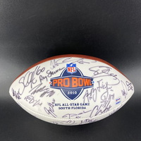 NFL - Multi Sign Panel Ball With 2010 Pro Bowl Logo Signed By Over 40 Pl...