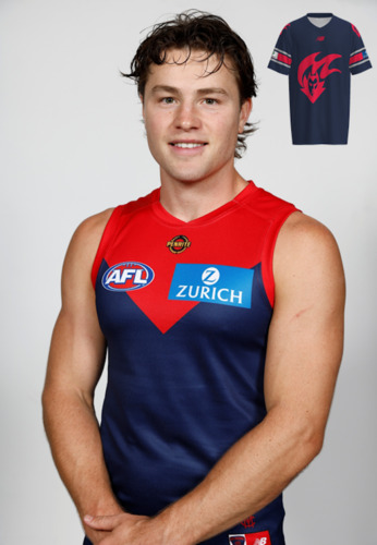 Photo of Melbourne Demons Gather Round Gridiron Top - Tom Sparrow #32
