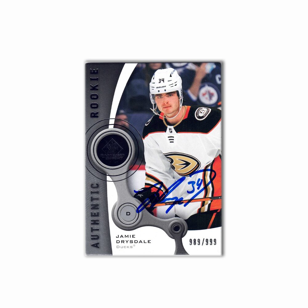 2021-22 UD Game Used #R-35 JAMIE DRYSDALE Autographed Rookie Card