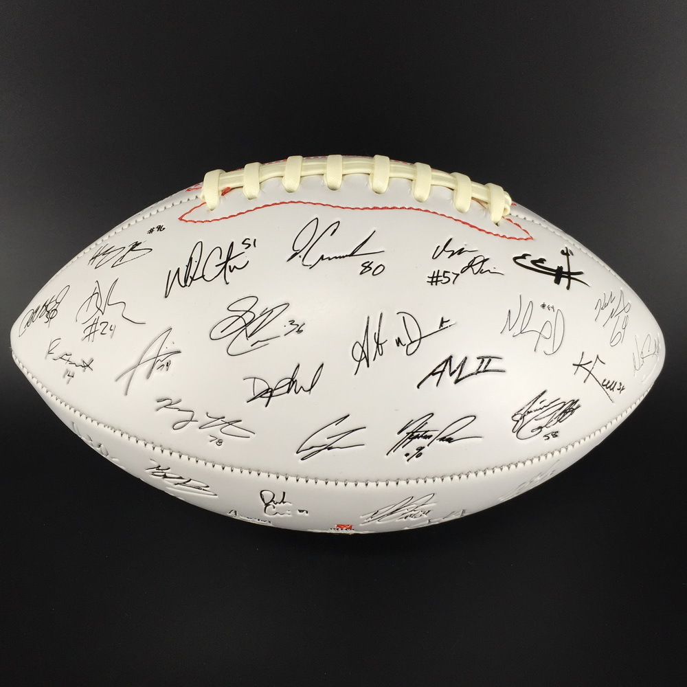 NFL Auction Redskins 2016 Team Signed Redskins Laser Engraved Football
