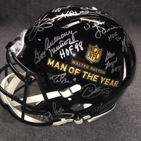 Walter Payton Man of the Year multi signed revolution helmet (including...