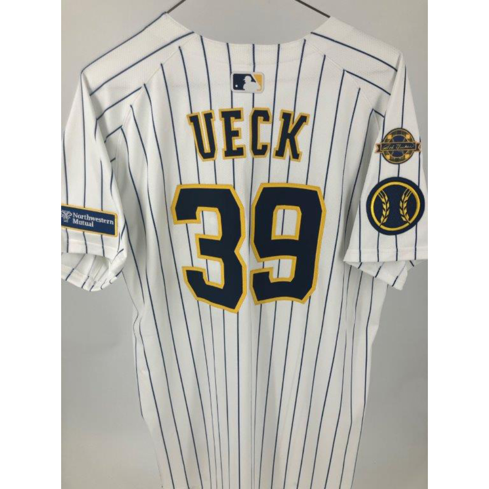 Game Used Pinstripe Jersey #39 Chad Patrick, 8/24/25 Uecker