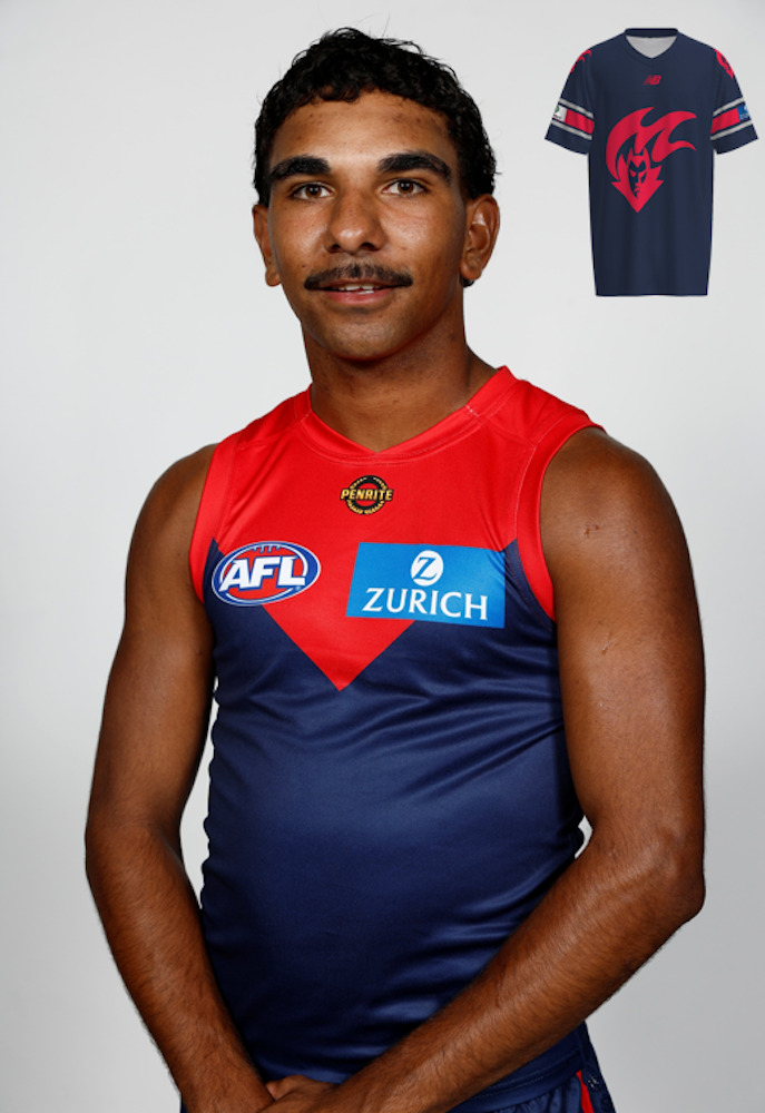 Melbourne Demons Gather Round Gridiron Top - Latrelle Pickett #33