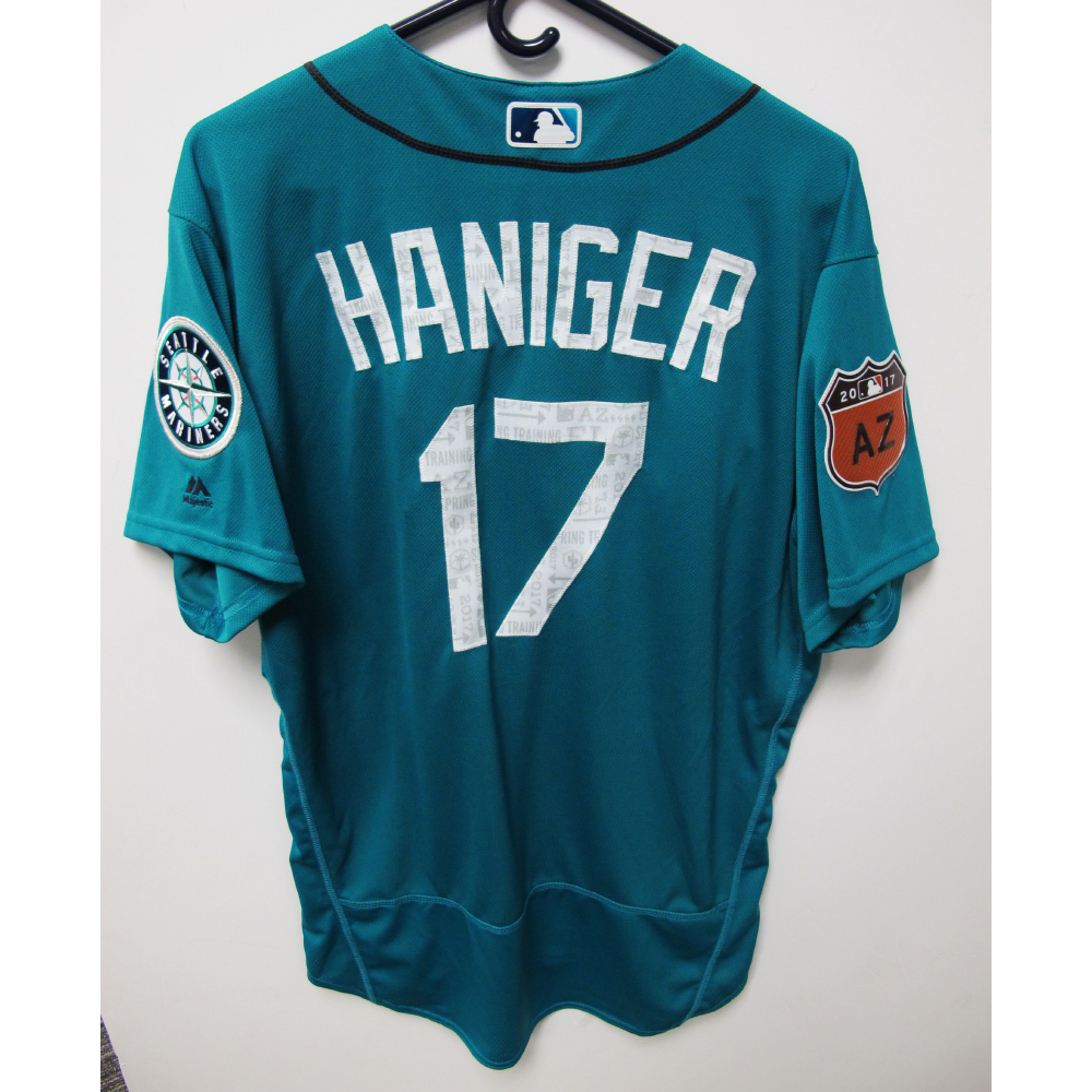 Seattle Mariners Mitch Haniger Team Issued 2017 Spring Training Green