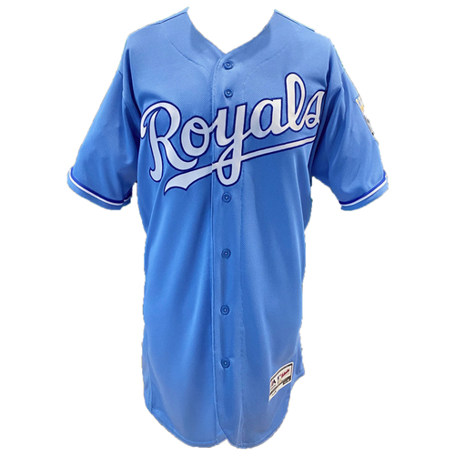 Photo of Kansas City Royals Team-Issued Majestic Jersey - Powder - Choose Your Size!