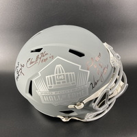 HOF - Oilers Multi Signed Replica Slate Helmet Signed by Warren Moon, Ea...