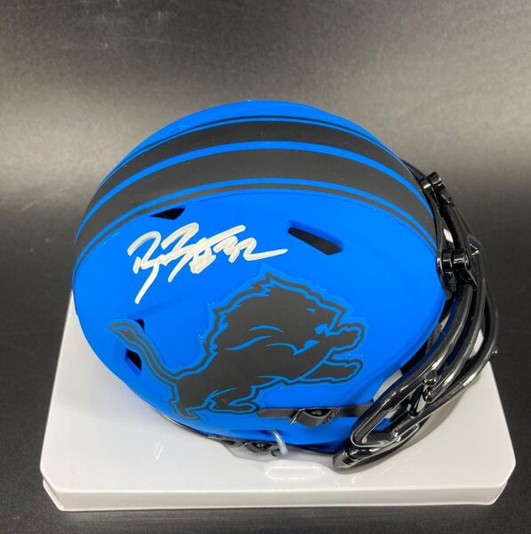 Lions - Brian Branch Signed Rave Mini Helmet