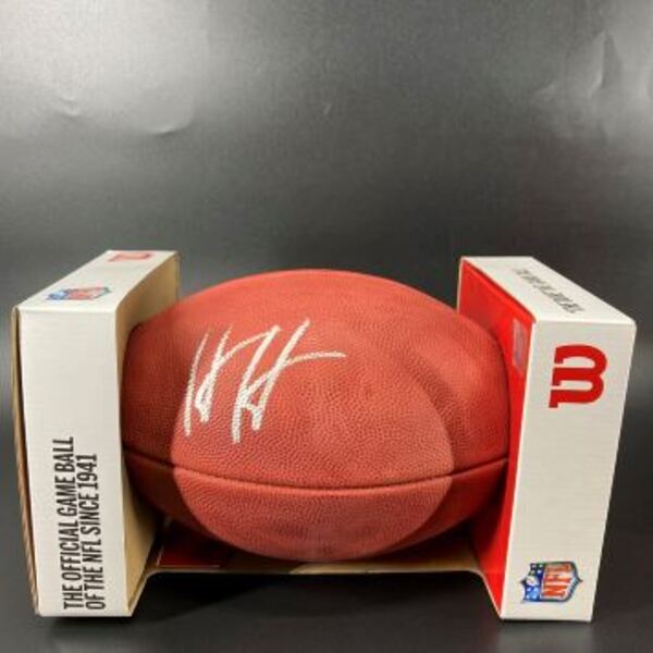 NFL - Lions Herndon Hooker Signed Authentic Football