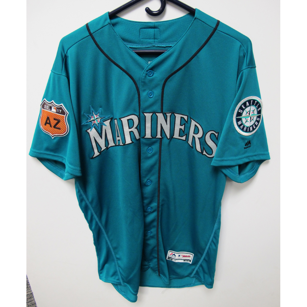 Seattle Mariners Mitch Haniger Team Issued 2017 Spring Training Green