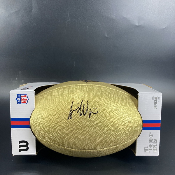 NFL - Packers Savion Williams Signed Gold Composite Football