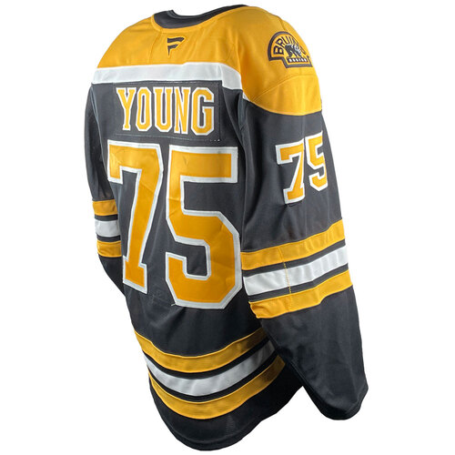 Photo of Game-Used 2025 Prospect Challenge Worn Home Hockey Jersey - Mitch Young