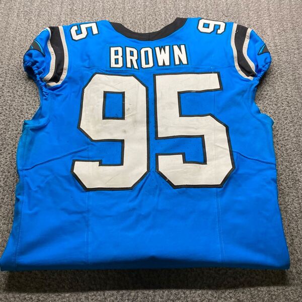 Crucial Catch - Panthers Derrick Brown Game Worn Jersey (10/12/2025) Siz...