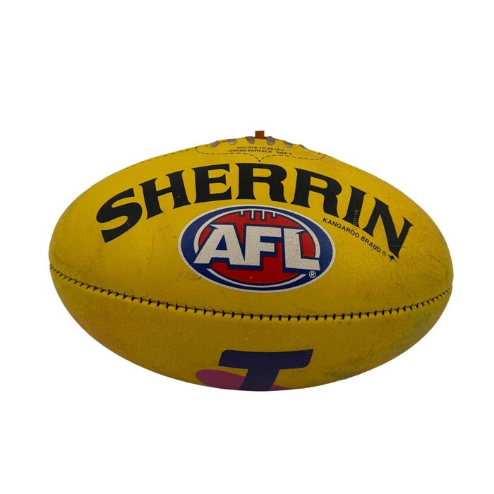 Photo of 2022 Geelong v Brisbane Preliminary Final Match-Used Ball - Signed by Joel Selwood