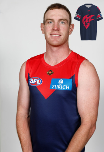 Photo of Melbourne Demons Gather Round Gridiron Top - Harrison Petty #35