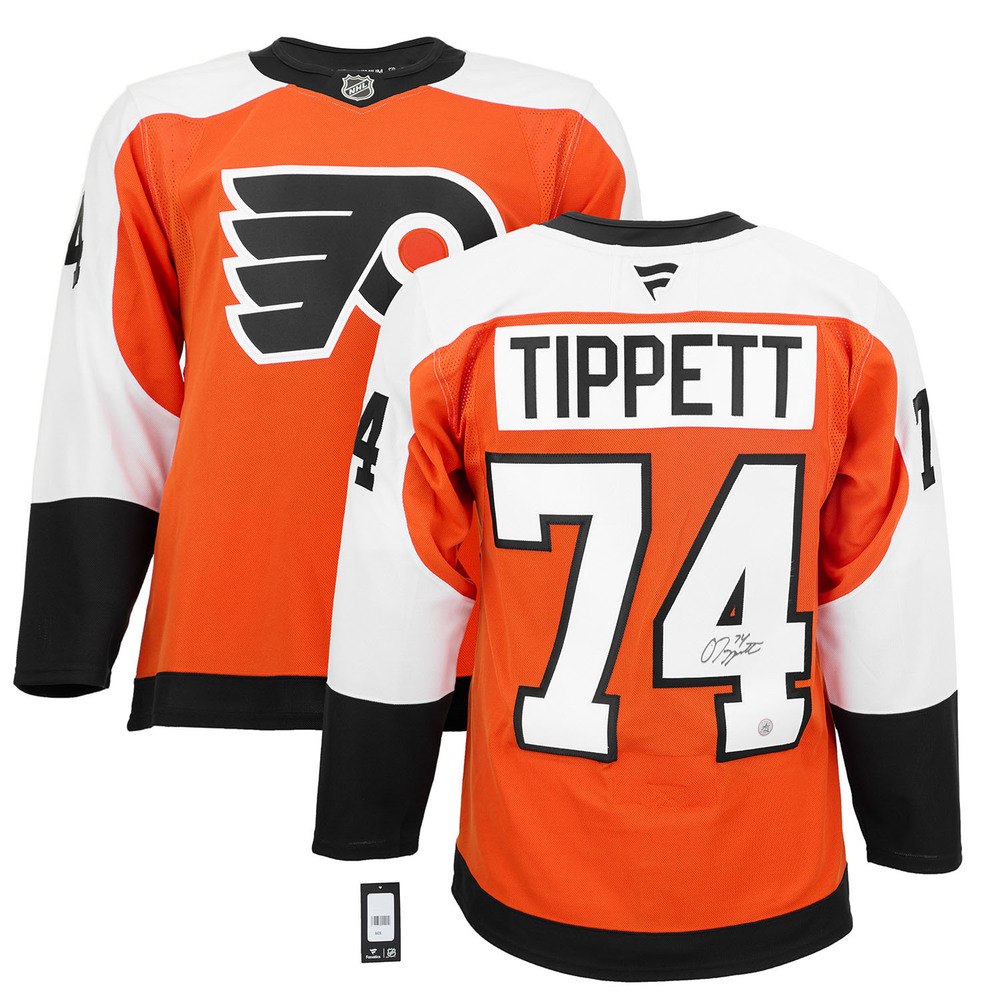 Owen Tippett Autographed Philadelphia Flyers Fanatics Premium Jersey