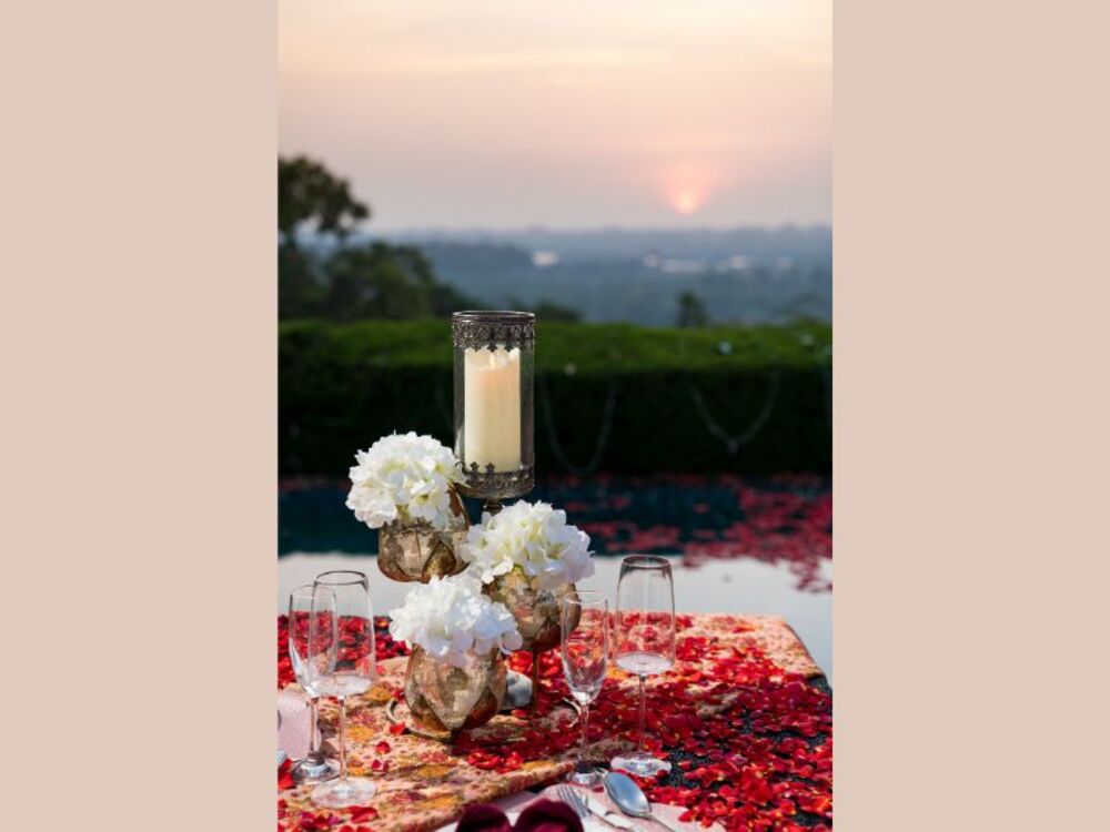 Sunset Soirée: A Private Dinner & Jacuzzi Experience for Two