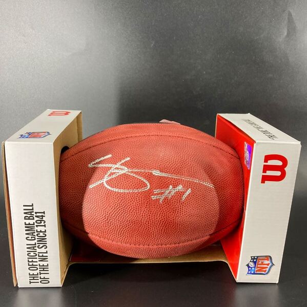 NFL - Jets Sauce Gardner Signed Authentic Football with Jets Logo