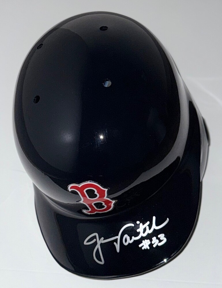 Jason Varitek Autographed Red Sox Helmet | MLB Auctions