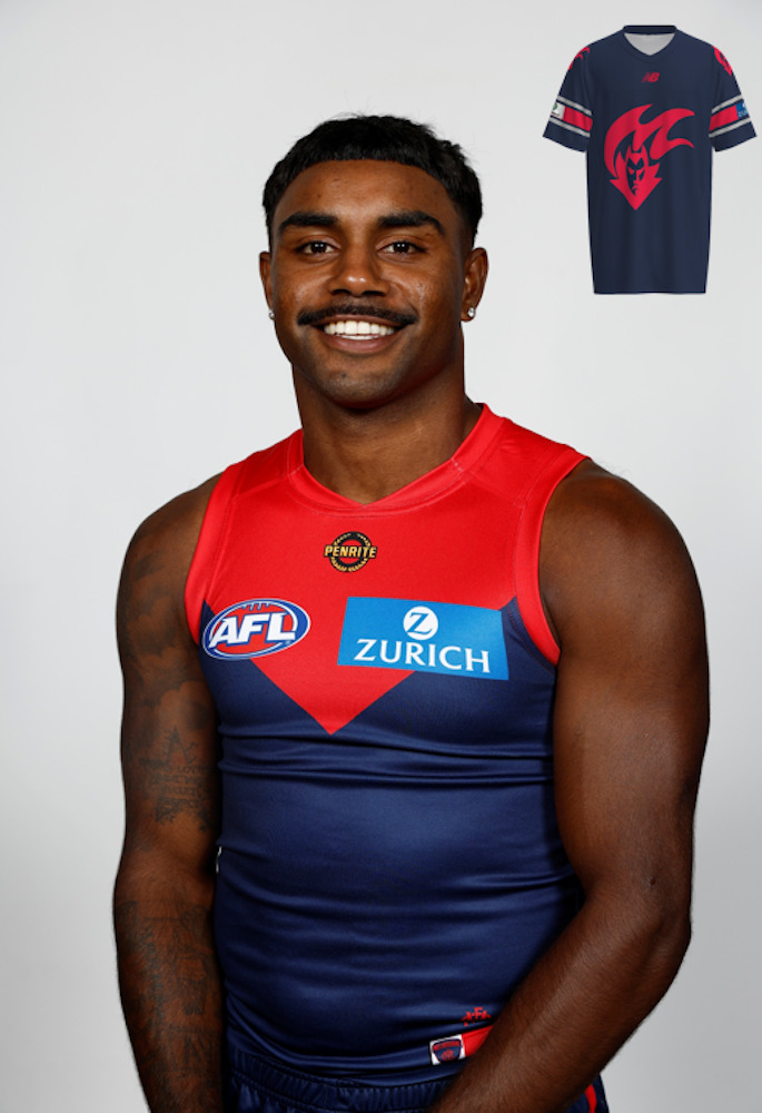 Melbourne Demons Gather Round Gridiron Top - Kysaiah Pickett #36