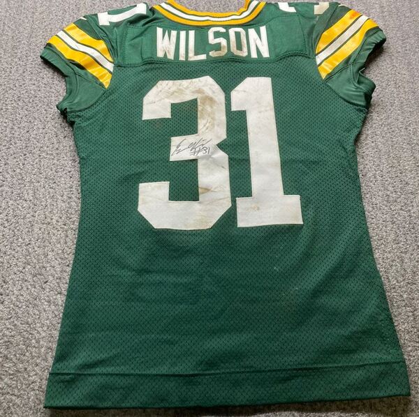STS - Packers Emanuel Wilson Signed Game Worn Jersey (1/05/2025) Size 44