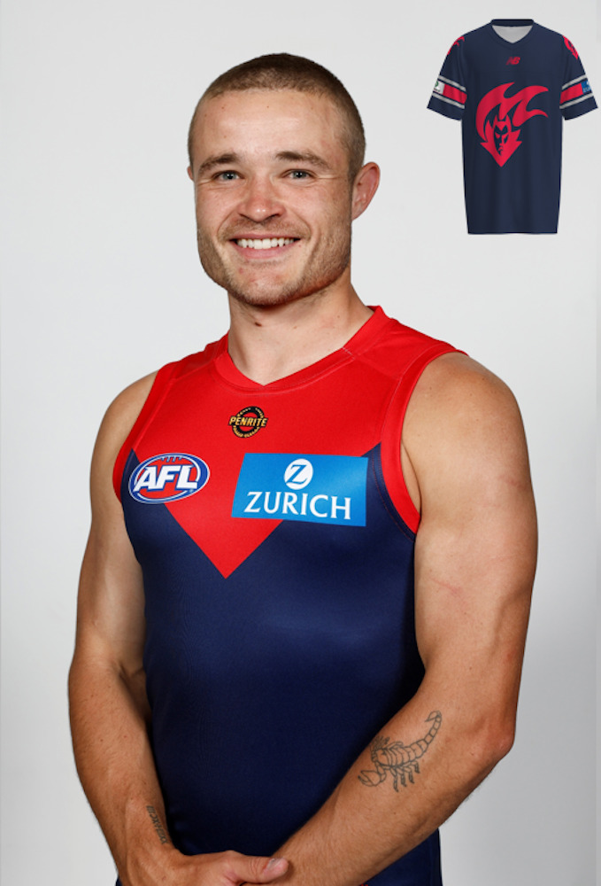 Melbourne Demons Gather Round Gridiron Top - Kade Chandler #37