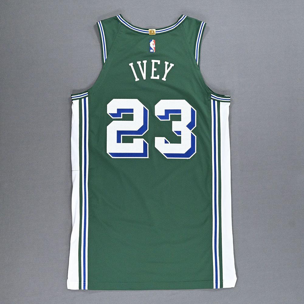 Jaden Ivey Detroit Pistons GameWorn City Edition Jersey Scored