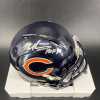 HOF - Bears Mike Singletary Signed Mini Helmet with HOF 98 Inscription