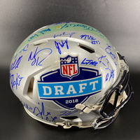 Red Cross - Multi-Sign Authentic 2018 Draft Speed Helmet Signed By Over ...