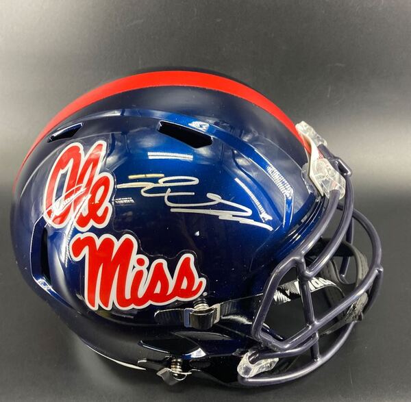 NFL - Ole Miss Jaxon Dart Signed Replica Speed Helmet