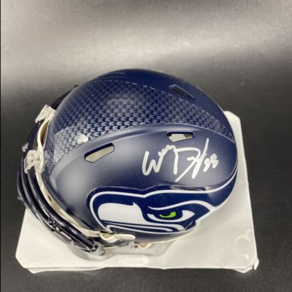 Seahawks - Will Dissly Signed Mini Helmet (Not Authenticated)
