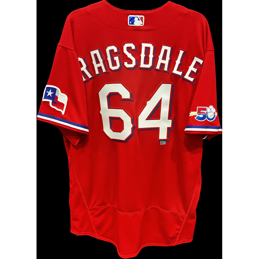 Corey Ragsdale Team Issued Red Jersey with 50th Anniversary