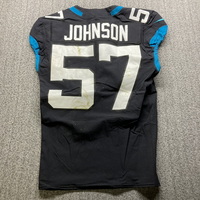 Crucial Catch - Jaguars Caleb Johnson Game Worn Jersey (10/30/22) Size 42