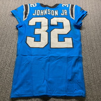 International Series - Panthers Lonnie Johnson Game Used Jersey (11/10/2...