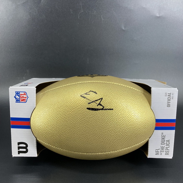 NFL - Seahawks Elijah Arroyo Signed Gold Composite Football
