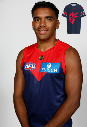 Photo of Melbourne Demons Gather Round Gridiron Top - Ricky Mentha #39