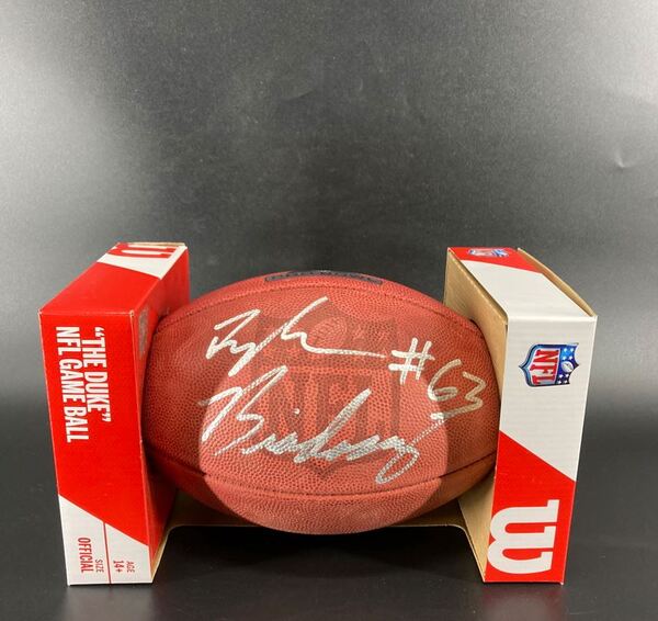 NFL - Cowboys Tyler Biadasz Signed Authentic Football