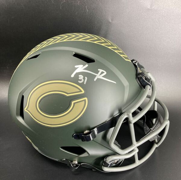 NFL - Bears Kevin Byard Signed STS Replica Speed Helmet