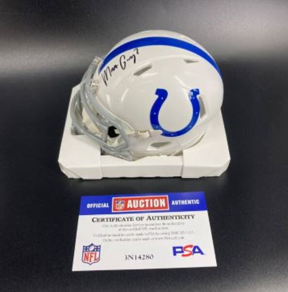 Colts - Matt Gay Signed Mini Helmet